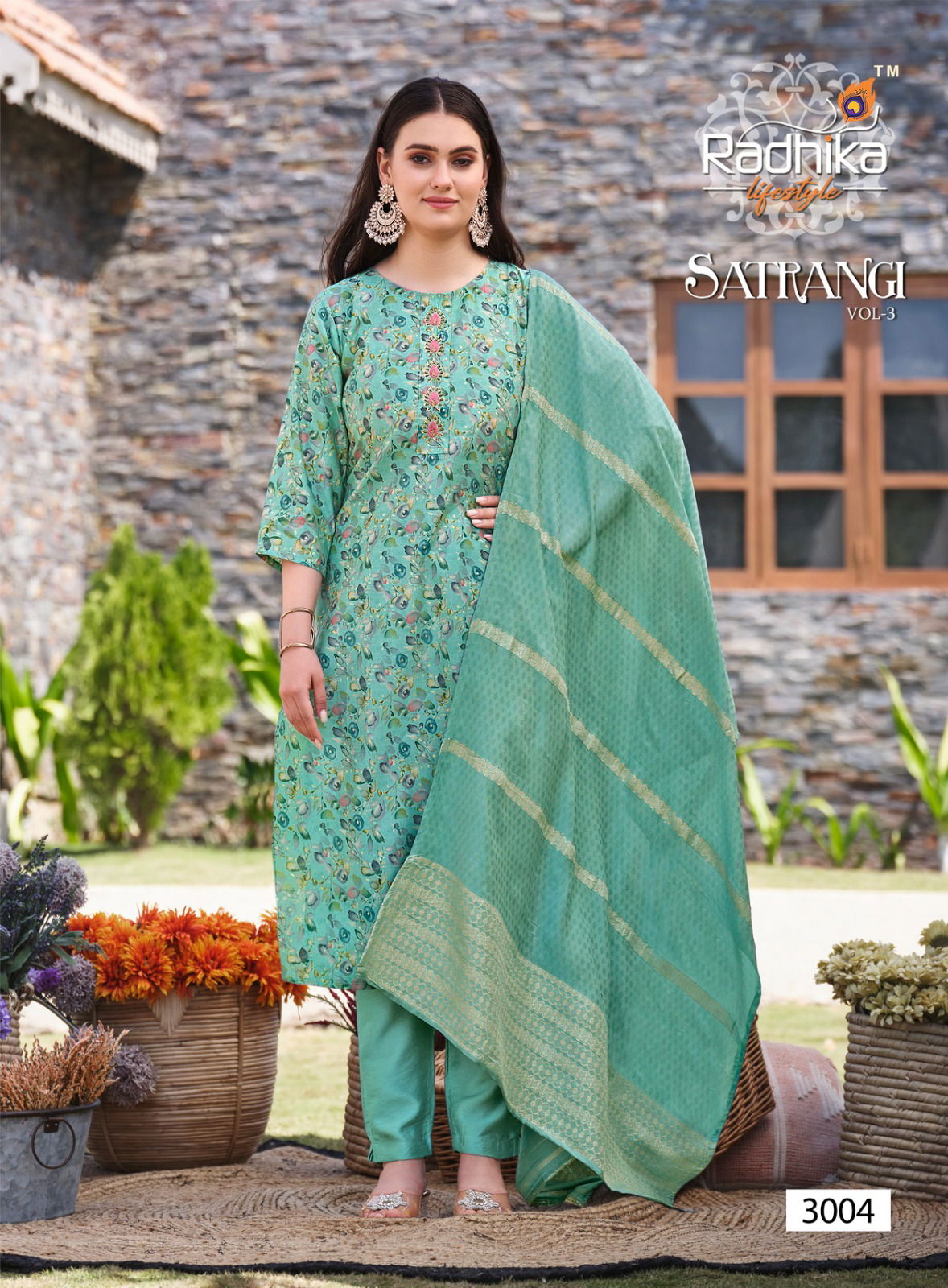 Satrangi Vol 3 By Radhika Modal Chanderi Printed Readymade Suits Wholesale Price In Surat
